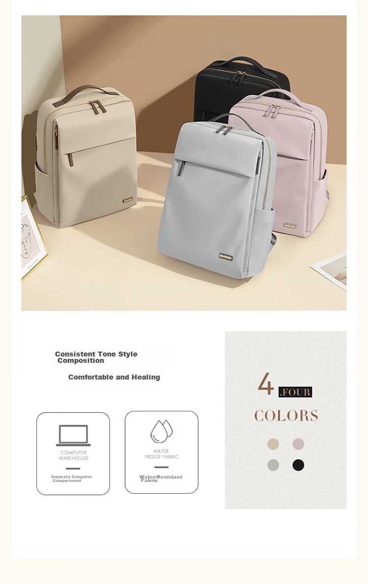 GOLF Backpack for Women, Laptop Bag 15.6-Inch Notebook Business Travel Backpack College Student Schoolbag Commuter 4