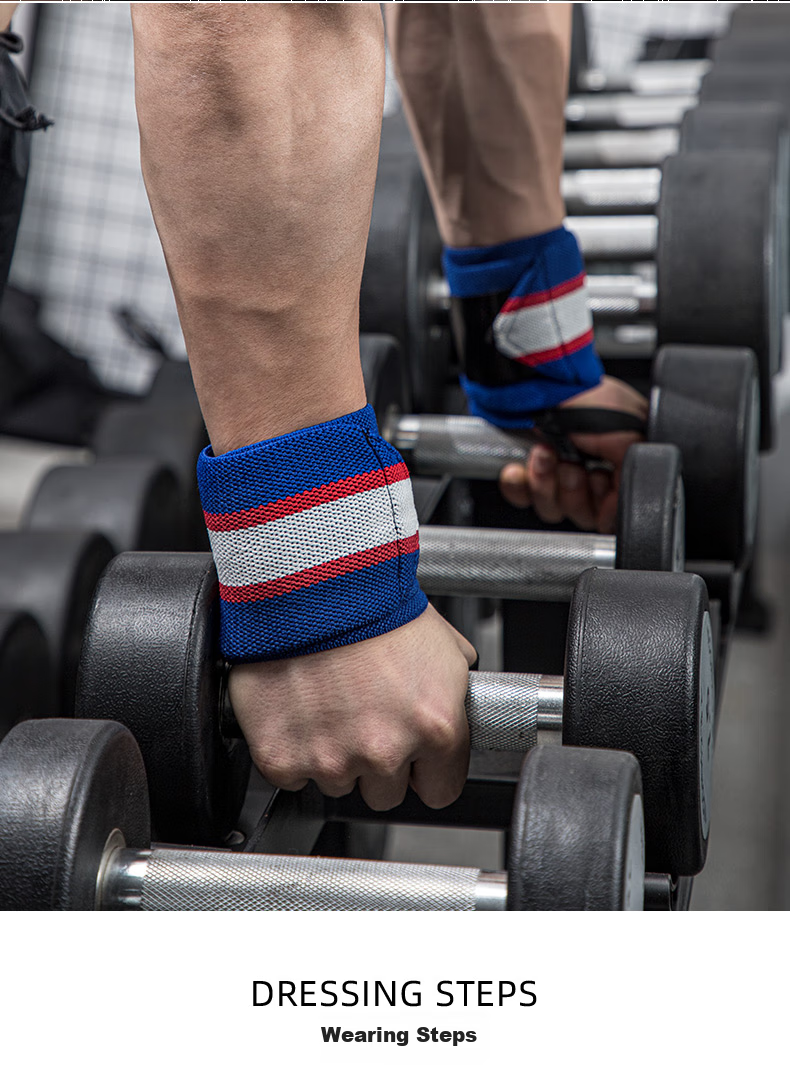 LAC Fitness Wrist Guard for Men, Bench Press Wrist Support, Weightlifting Strength Training Anti-Sprain Wraparound Sports Bandage Captain America 6