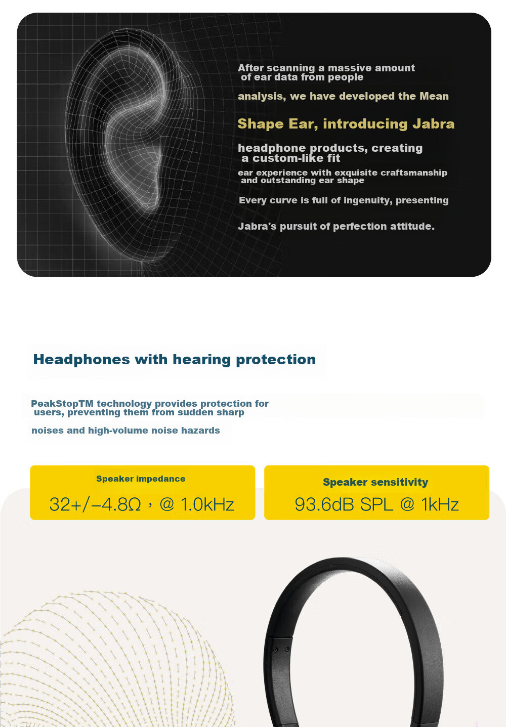 Jabra Evolve 20 MS USB Single-Ear Headset with Active Noise Cancellation for Online Meetings, Office Work, And Online Education Training 7