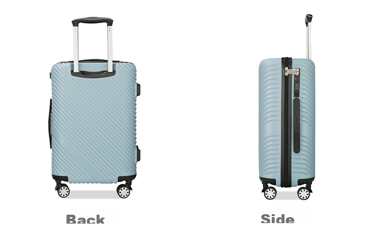 Diplomat 24-Inch Large Capacity Suitcase, Men's Password Lock Cloud Travel Case, Women's Trolley Luggage TC-23253 White 13