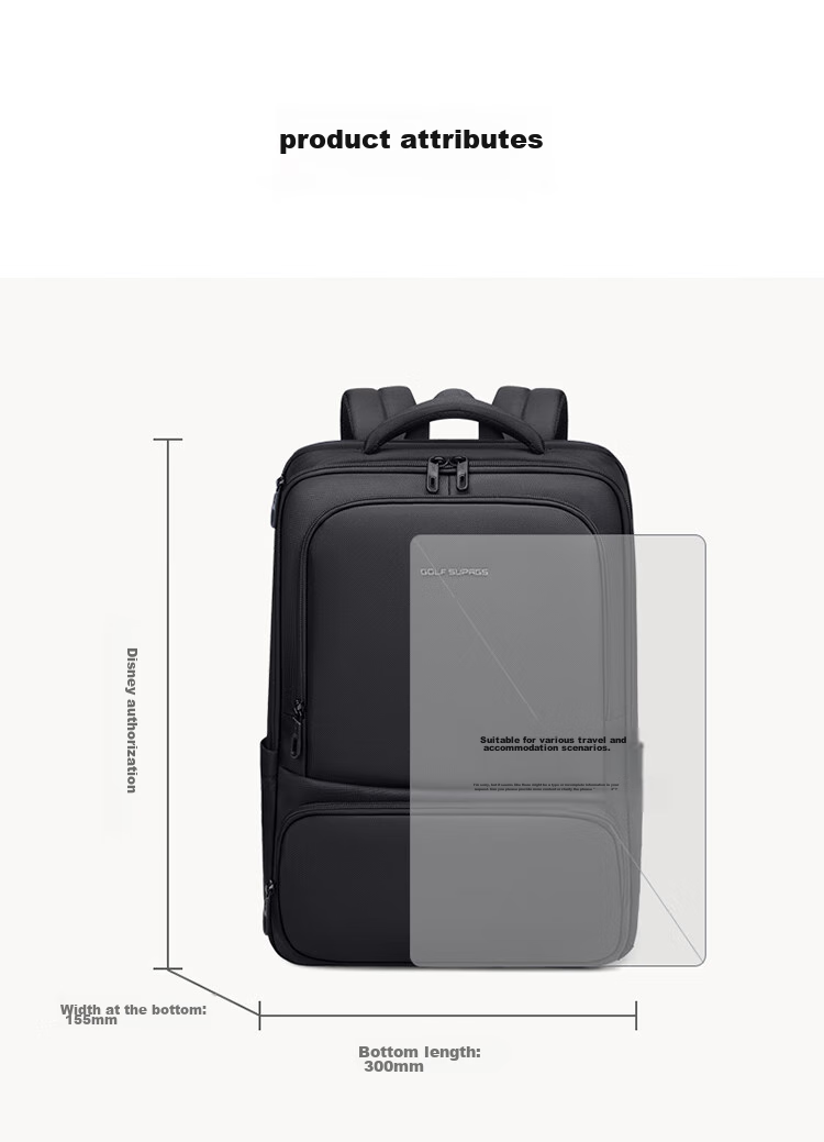 GOLF Backpack for Men, Business Travel Bag, 15.6/16 Inch Laptop Bag, Water-Resistant, Suitable for Business Trips And Commuting, Men's Backpack 21