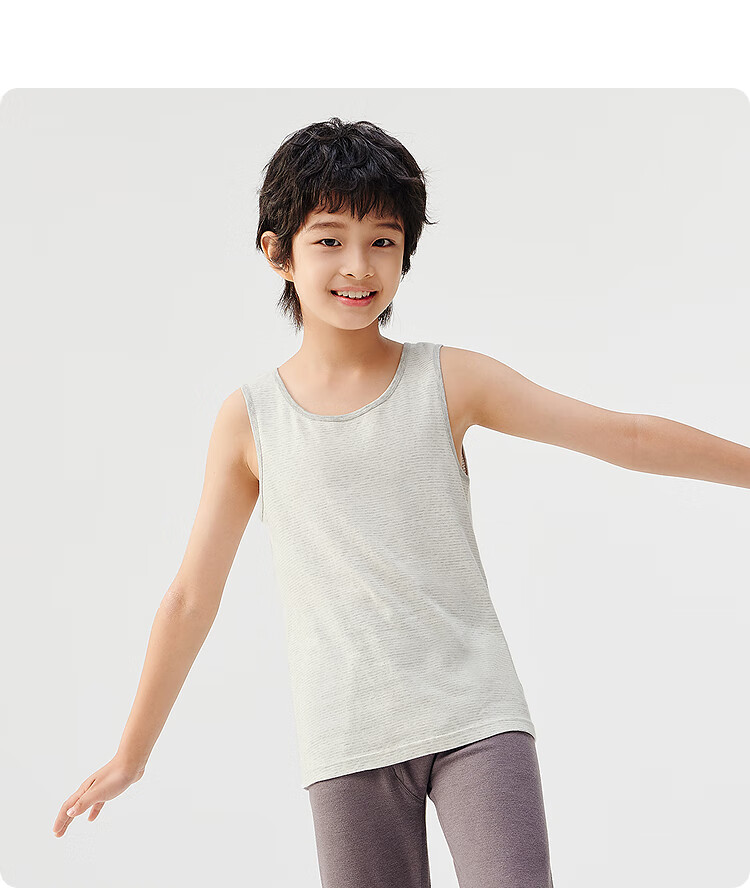 Balabala Kids Vest Boys Girls Base Shirt 2026 New Baby Pure Cotton Sleeveless 2-Pack Soft Skin-Friendly 19