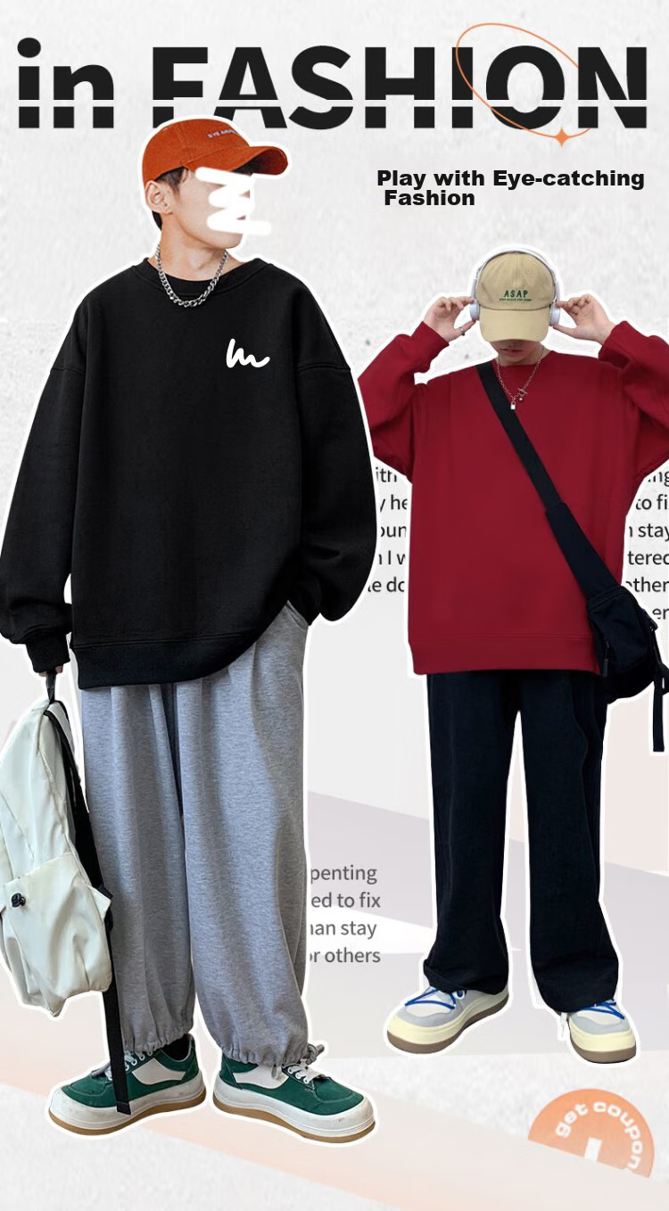 NASA GISS Sweatshirt for Men, Spring And Autumn Versatile Round Neck Long-Sleeve T-Shirt, Youth And Couple's Top Outerwear, Khaki, Size L 4
