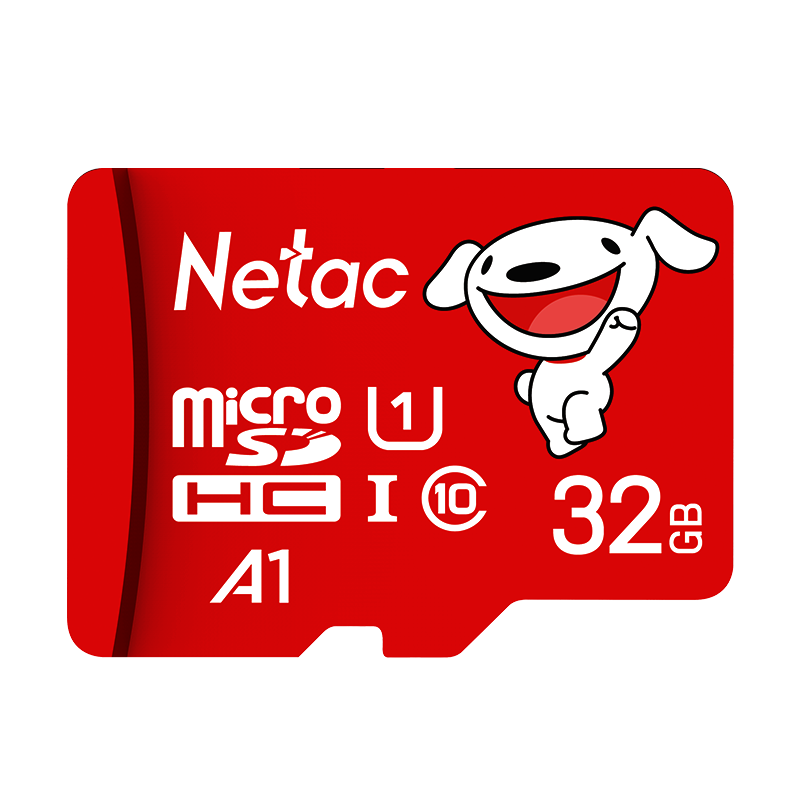 Netac & JOY Co-Branded 32GB TF (MicroSD) Memory Card U1 C10 A1 P500 Series Read Speed 100MB/s Dash Cam & Security Surveillance Camera