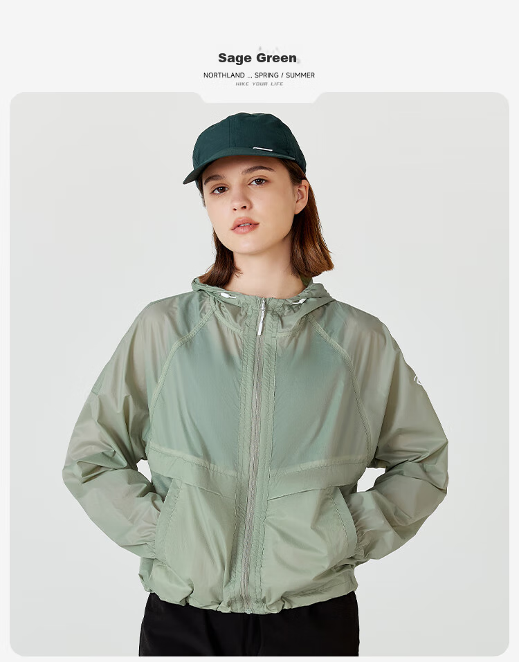 NORTHLAND Summer Outdoor Women's Cicada Wing Sunscreen Skin Jacket UPF50+ Lightweight Breathable Sun Protection Coat 20