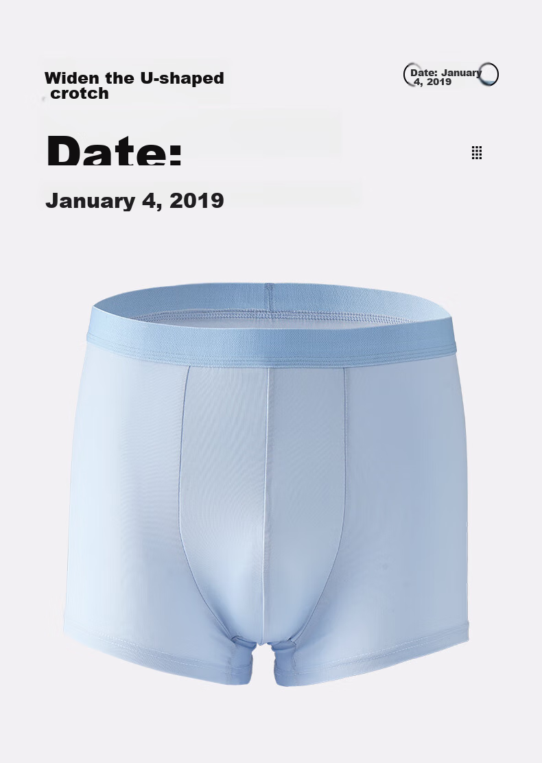 Dr. Chu Disposable Men's Ice Silk Seamless Sterilized Boxer Shorts Large Size Breathable Travel Wash-Free Daily Portable 7
