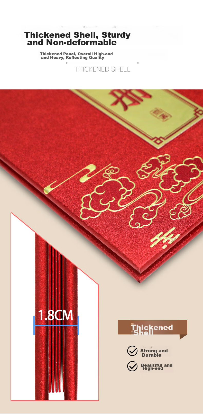 Befon Sign-In Book, Conference Sign-In Sheet, High-Quality, Grand Opening Annual Party Wine Party Sign-In Book, Wedding Gift Money Book, Wedding Celebration Accounting Book, Wedding Sign-In And Accounting Book, Gift List Book 9707 8