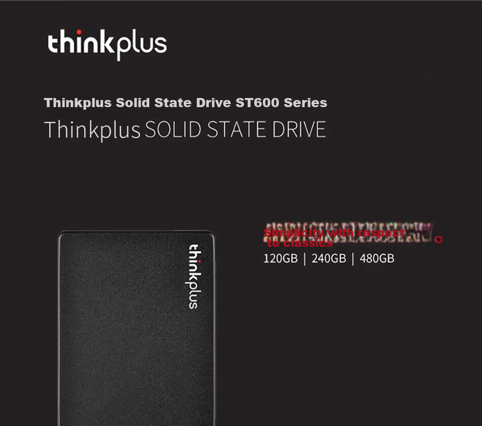 ThinkPlus Lenovo 128GB SSD SATA3.0 ST800 Series Compatible with Desktop/laptop 1