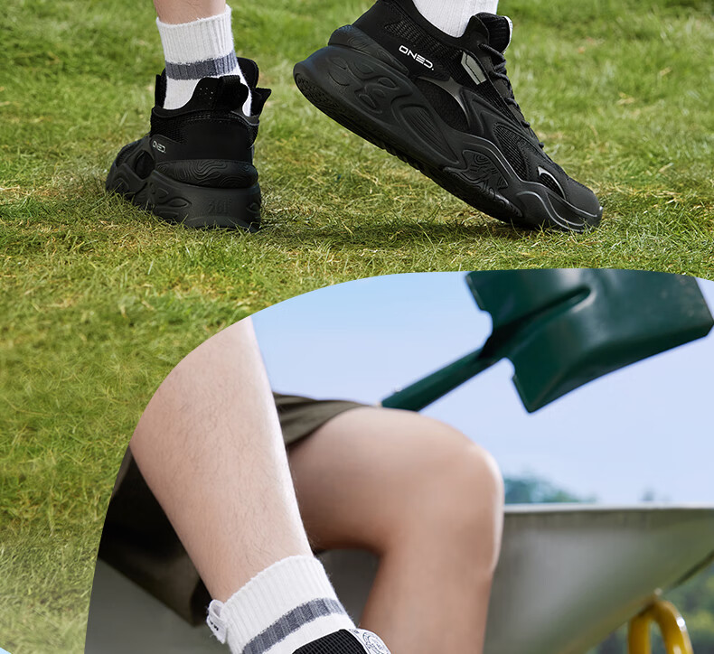 361° Men's Sports Shoes Jin Cheng SE Spring Summer Mesh Breathable Thick Sole Height Increasing Casual Sneakers 672626614-2 33
