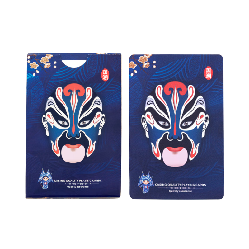 Huasheng PVC Waterproof High-Quality Durable Playing Cards for Gatherings And Card Games, H-055 Blue Single Deck