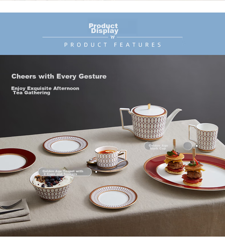 Wedgwood Mid-Autumn Festival Gift, Golden Powder Years Midnight Blue, 2 Cups And 2 Plates, Bone China Coffee Cups And Saucers, Afternoon Tea, Aesthetically Pleasing Coffee Cups 8