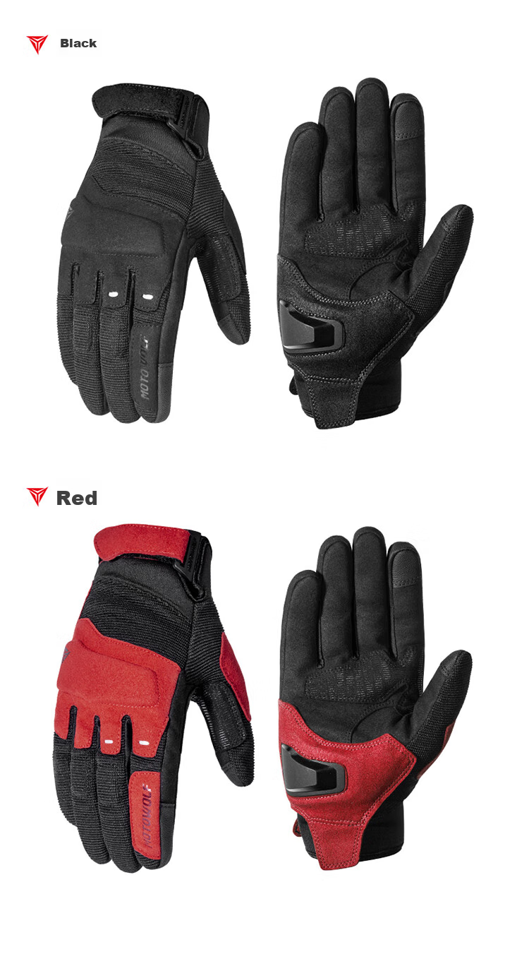 MOTOWOLF Motorcycle Summer Riding Gloves Unisex Windproof Anti-Fall Off-Road Breathable Biker Gloves 17