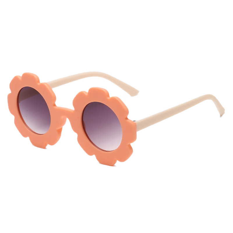 DRATRA Children's Sunglasses, Baby Sunglasses for Boys And Girls, Kids' UV Protection, Sun-Shading, Fashionable Cartoon Cute Trendy Floral Design, Summer Style