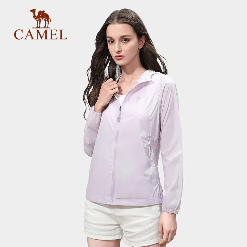 CAMEL Xiaoguangxin Sun Protection Jacket for Men, Outdoor Sun-Blocking Hooded Cool Fashion Casual Sun Protection Coat A012251005A