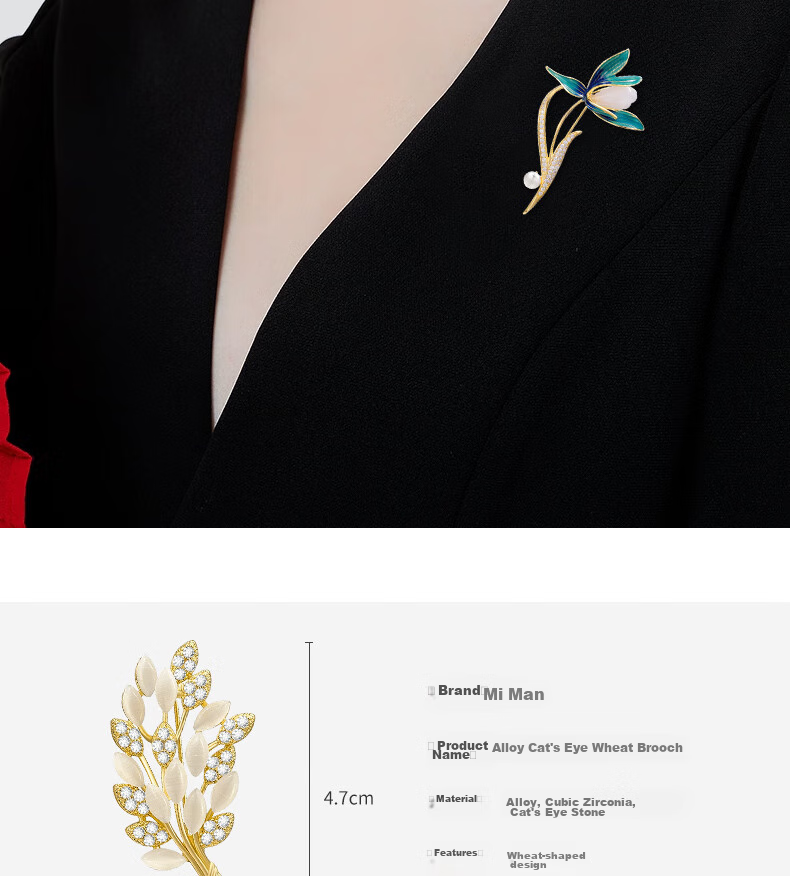 MIMORE Brooch, High-End Women's Luxury Elegant Gift Box Set, Exquisite Niche Practical Jewelry, Birthday Gift for Mom And Elders 13