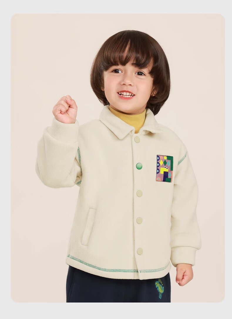 Ciciibear Boys' Fleece Jacket Autumn Winter Baby Boys' Plush Warm Top Children's Fall Clothing Toddler 18