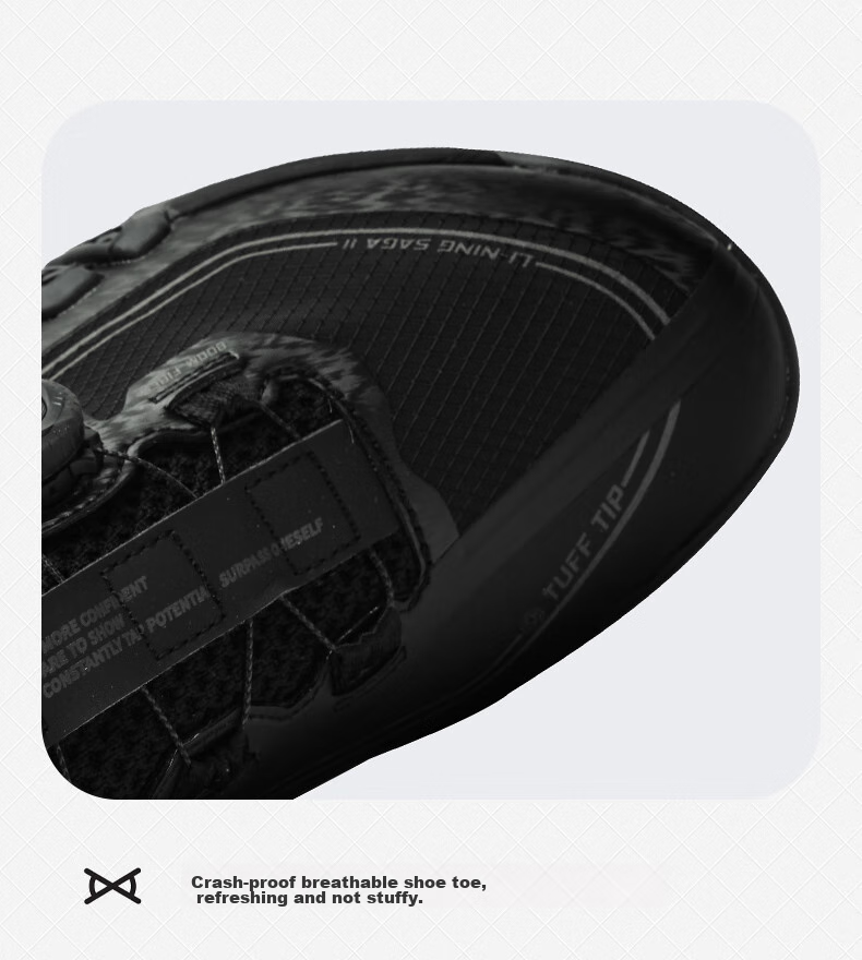 LI-NING Flying on the Ground 2MAX Professional Stable Shock Absorption Badminton Shoes Black Size 45 11