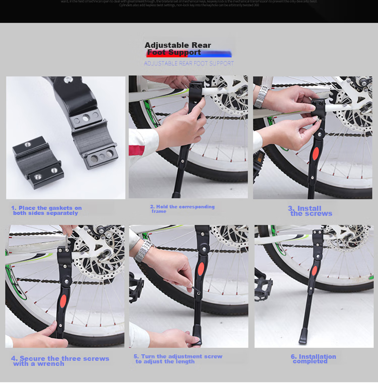HOTUN Children's Bicycle Frame Support Pedal, Kids' Bike Side Support, 20-Inch Frame Stand Pedal, Bicycle Ladder Accessories CT-20H 19