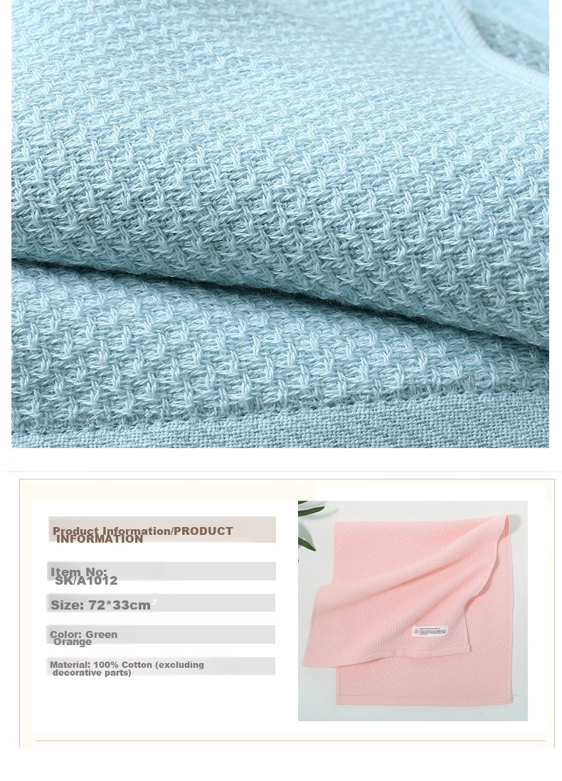 KING SHORE Class A Pure Cotton Towel, Face Towel, Honeycomb Face Cloth, Lint-Free, Easy to Wash And Dry, Sports Face Towel, 1 Piece 8