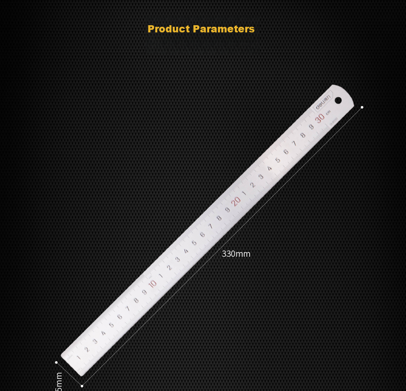 Deli Stainless Steel Straight Ruler with Scale, Metric Scale Drawing Ruler, 150cm 8