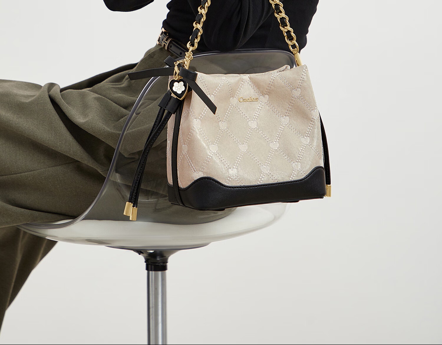 Cnoles Bucket Bag, Women's Niche High-End Crossbody Shoulder Bag, Practical Gift for Girlfriend on Valentine's Day 13