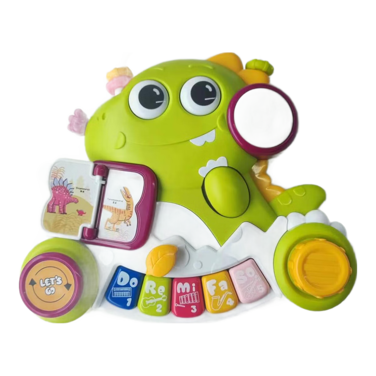 Babycare Dinosaur Finger Electronic Keyboard, Early Education Music Toy for Infants Aged 1-3 Years Old, Colorful Educational Gift, Finger Piano And Electronic Keyboard for Boys And Girls
