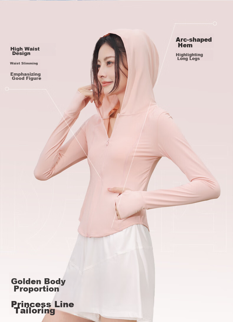 Langsha Women's Slim Fit Ice Silk UV Protection Sun Shirt 2024 New Cool Breathable Comfortable 4