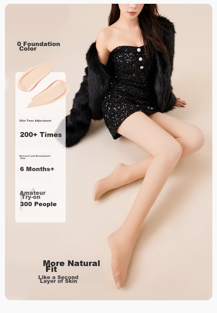 Dushiliren Old Black Silk Stockings Leg Slimming Device Tights Socks for Women, 2026 New Spring And Autumn Thin Style, Beautiful Leg Base Layer, 2 Pairs 13