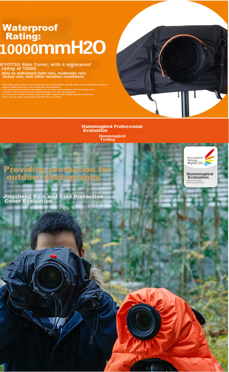 KYOTSU Professional DSLR Camera Flagship Model, Rain Cover with Removable Eyepiece, Black, Suitable for Lenses 70-200 80-200 100-400 150-500mm And Other Telephoto Lenses 8