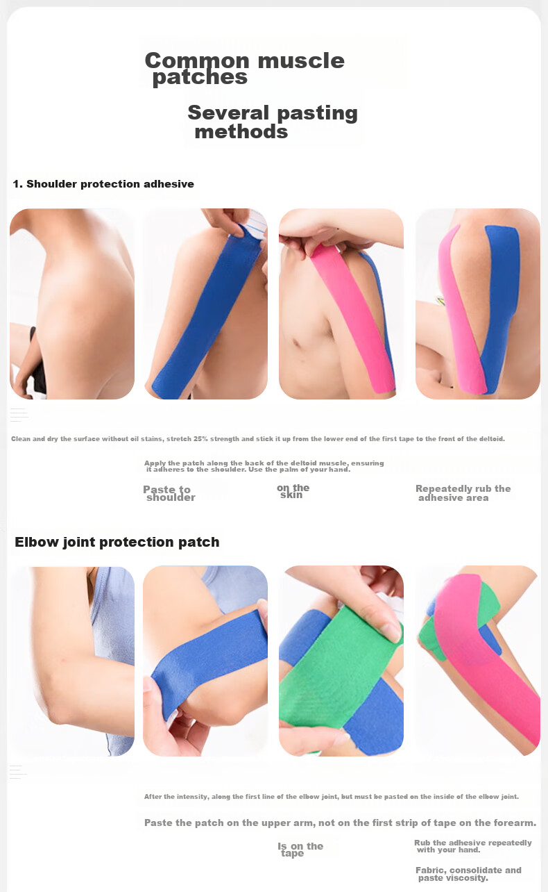 LP Athlete-Specific Muscle Tape, Pre-Cut Sports Bandage Tape, Kinesiology Tape, Muscle Strength Tape, Basketball Knee Tape 14