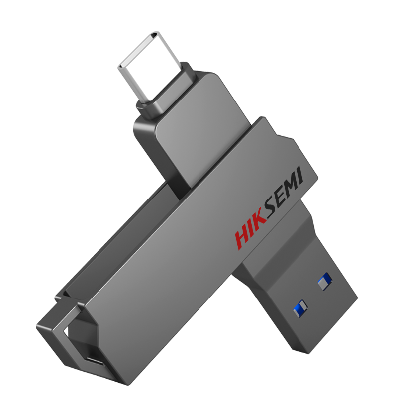 HIKVISION 512GB Dual Type-C Interface USB Flash Drive High Capacity X307C USB3.2 High-Speed Dual-Head Flash Drive for Apple, Huawei, Xiaomi Computers Dual-Use Portable Office USB Stick