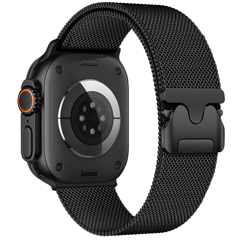 BHO Compatible Milanese Loop for New Apple Watch Series 12 Strap, Apple Watch Series 11/SE3 Magnetic Parachute Band for IWatch S10/9/Ultra4/3