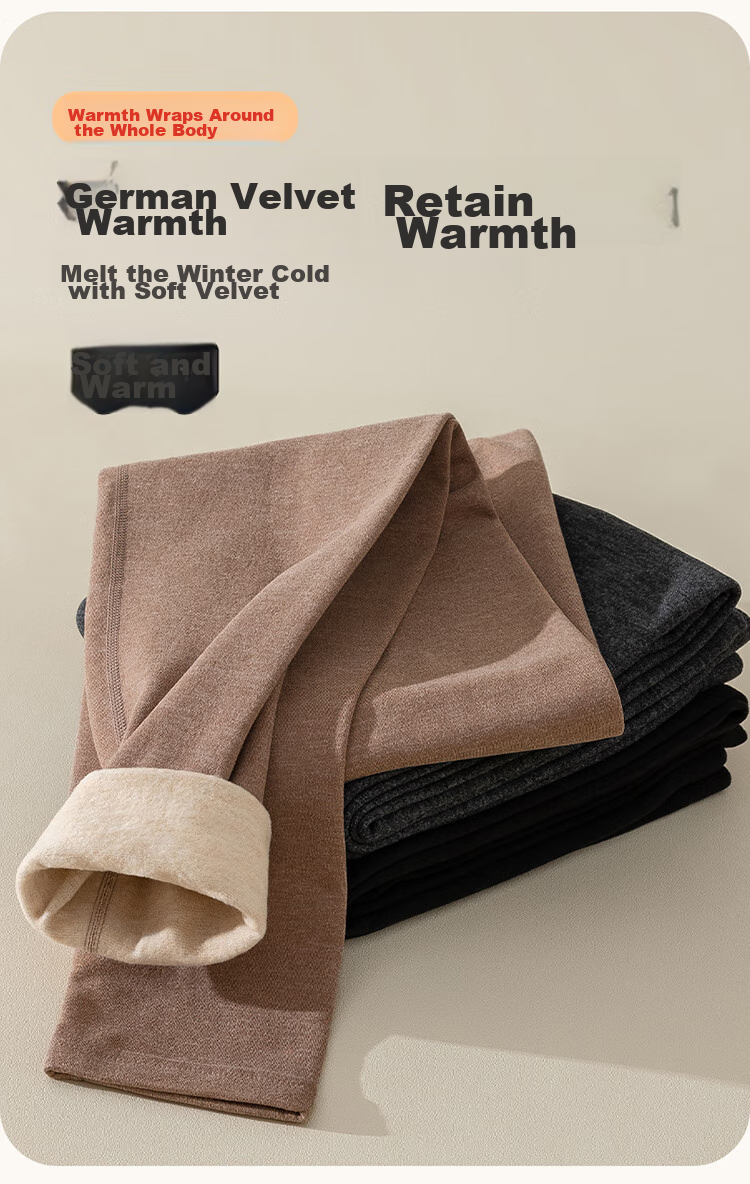 LangSha Thermal Underwear, Warm Fleece-Lined Men's Inner Wear, Tight-Fitting Winter And Autumn Pants, High-Waist Line Pants, Cashmere Base Layer Pants 8