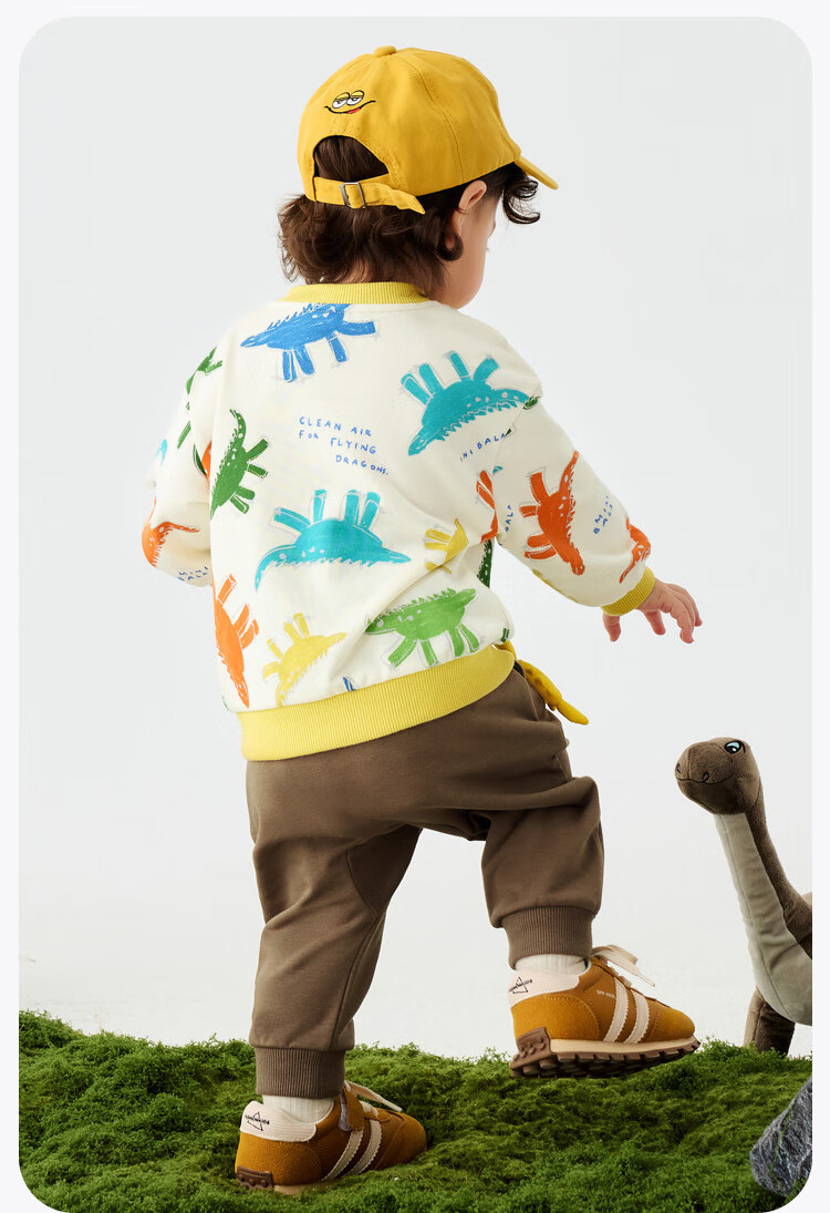 Minibala Children's Spring New Soft Elastic Long-Sleeve Top [Skin-Friendly Soft Sweatshirt] for Boys And Girls 8