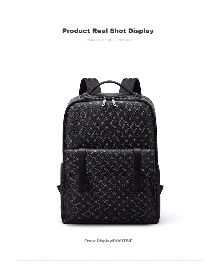 GOLF Backpack, Men's Fashionable Printed Large Capacity Backpack, Water-Resistant Laptop Bag for Men And Women, Student Schoolbag, Trendy Casual Business Travel Backpack, 5I688466J Black 18