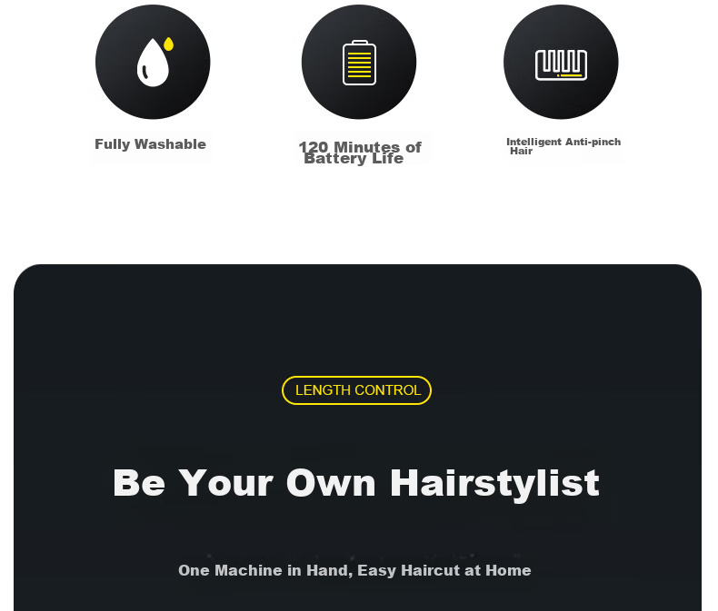 AUX Electric Hair Clipper, Professional Hair Trimmer for Adults, Complete Set of Professional Hair Cutting Tools And Accessories 6