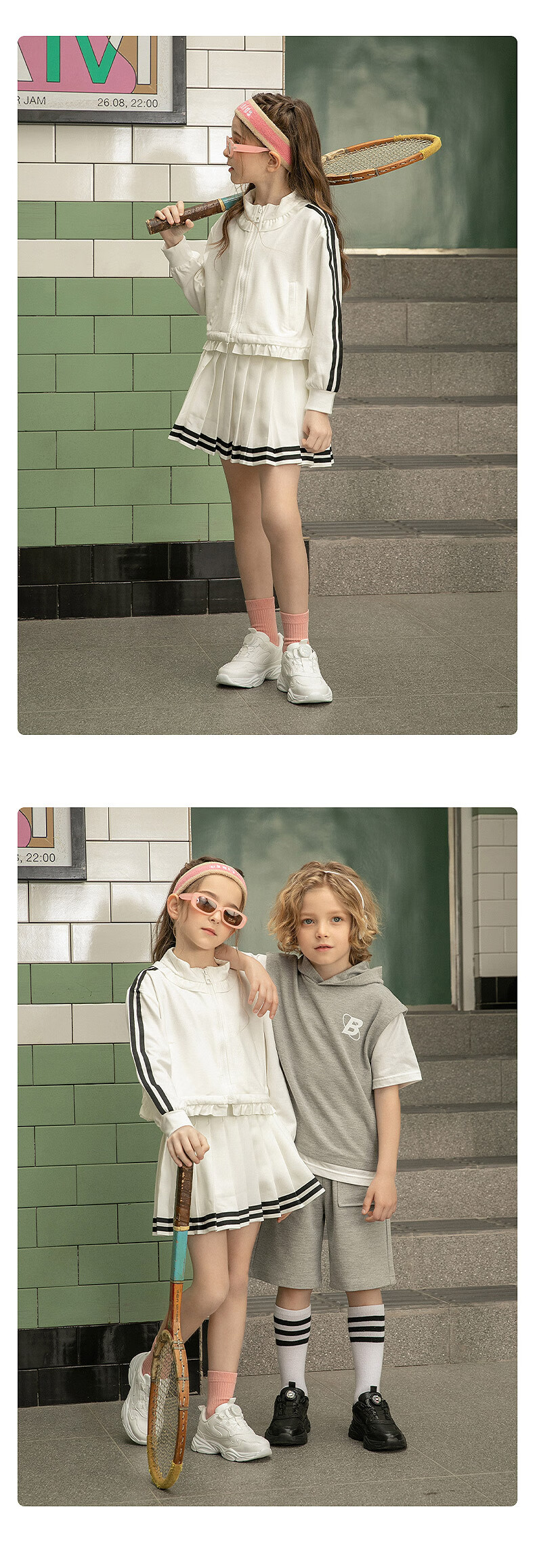 Belle Children's Shoes [No-Tie Rotating Buckle], Kids' Sneakers, Running Shoes, Spring And Autumn Dad Shoes, Breathable White Shoes, White, Size 26 4