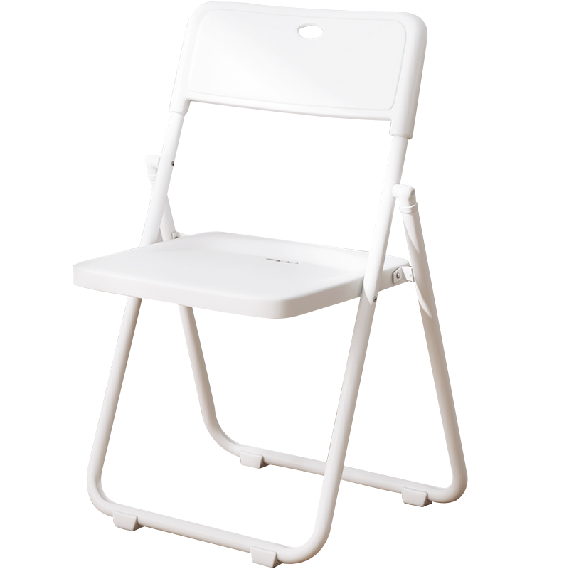 XINGKAI Folding Chair, Stool, Office Chair with Backrest, Computer Chair, Conference Chair, Dormitory Chair, Model 3017, All White