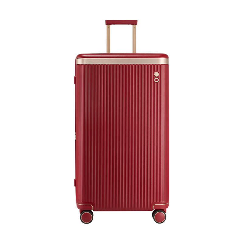 Echolac Square Suitcase, Royal Travel Luggage, TRUNK Password Lock Suitcase, PC142K, Bright Red, 22 Inches