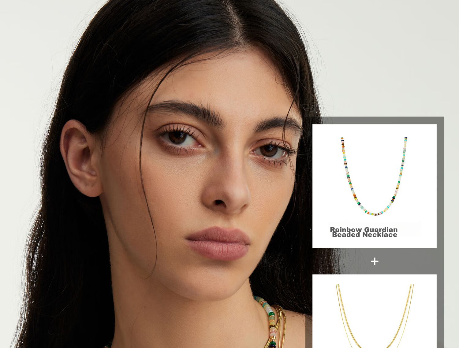 Arsis [Celebrity Style] Secret Garden Rainbow Guardian Beaded Necklace, Fashionable Women's Necklace, Birthday Gift for Girlfriend 24