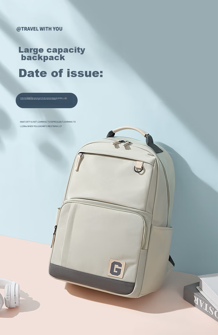 GOLF Backpack for Men, Casual 15.6-Inch Laptop Bag, School Bag for High School And College Students, Travel Bag for Men And Women, Black 1