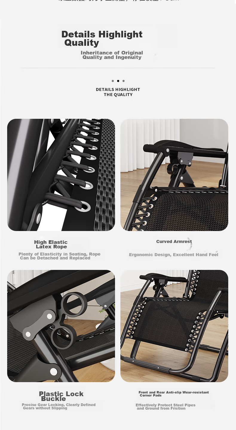 Nanjiren Folding Lounge Chair, Nap Chair, Office Siesta Chair, Backrest Lazy Chair, Leisure Chair, Home Recliner Bed 12