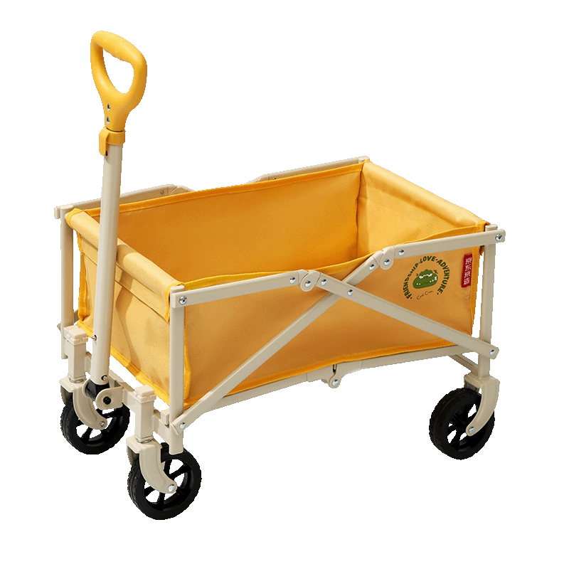 JD Original Mini Children's Camping Cart, Outdoor Camping Cart, Foldable And Washable, Small Pushcart, Pull Cart, Little Dinosaur