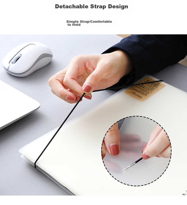 Wengu B5/80 Sheets Notebook, Spiral-Bound, Simple And Thick, for Office And Student Use, Stationery, PP Semi-Transparent Frosted Cover, Hard Shell, PPXQ001-1 (B5) Blank 10