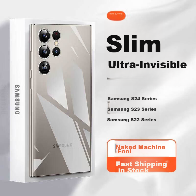 Чехол для Samsung S23 Ultra POZZO, полностью прозрачный, ультратонкий, противоударный, защита от отпечатков пальцев