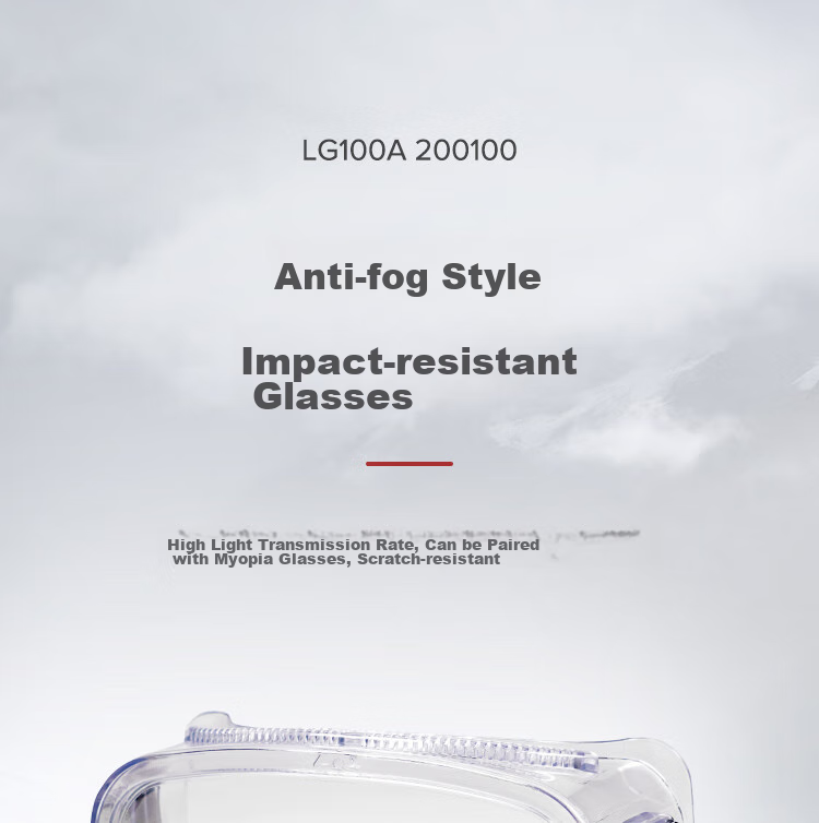 Honeywell Safety Goggles 200100, Windproof, Sandproof, Dustproof, Pollen And Catkin Protection Glasses, Anti-Fog, Splash-Resistant, LG100A Protective Eyewear, 1 Pair 3