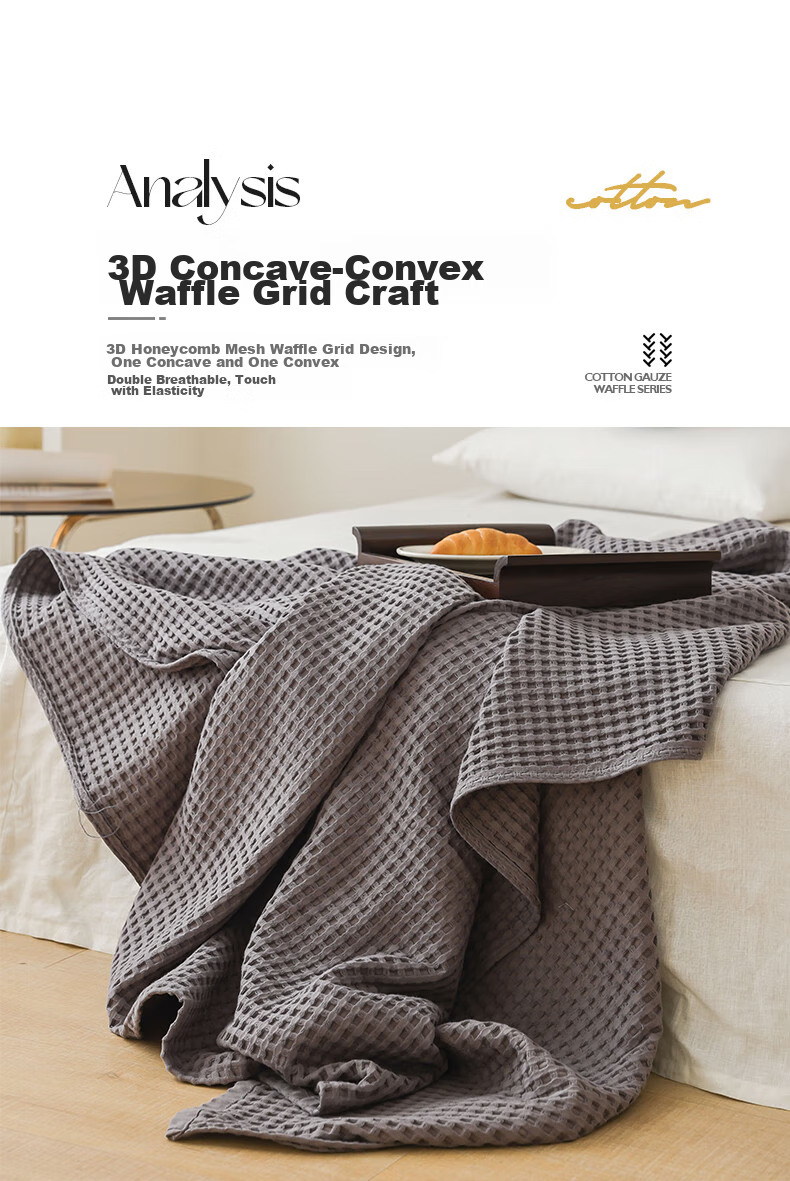 Hengyuanxiang Pure Cotton Gauze Towel Blanket, Air Conditioning Quilt, Nap Sofa Throw, Office Shawl, 100*150cm 9