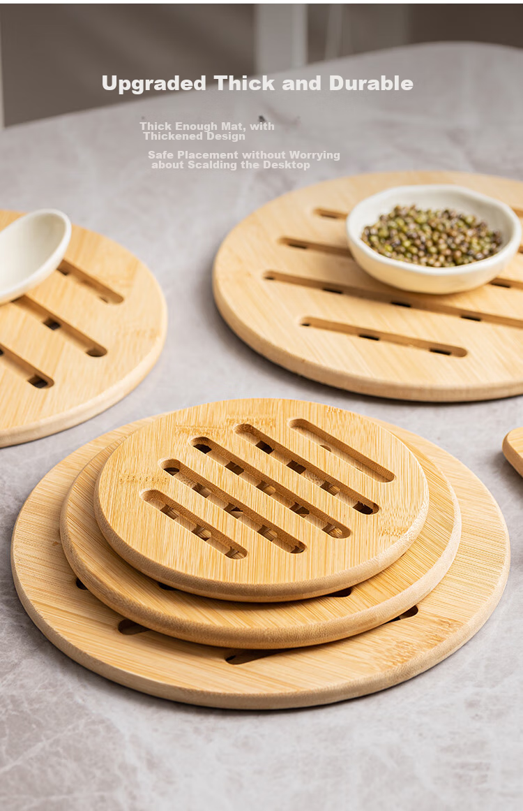 Banwu Life Stainless Steel Pot Holder Heat Insulation Mat High Temperature Resistant Anti-Scald Dining Table Mat Kitchen Pot Bottom Mat Casserole Mat Pot Rack Base 6
