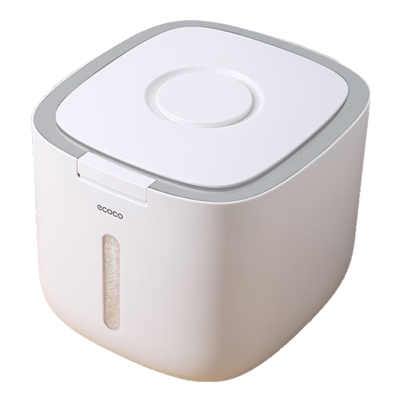 Ecoco Rice Container, Insect-Proof Rice Storage Box, Rice Bin, Flour Storage Jar, Food-Grade Storage Vessel E2029