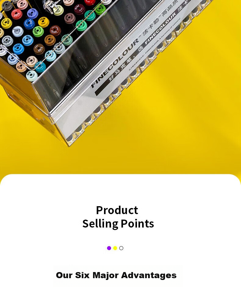 FINECOLOUR 5th Generation Alcohol-Based Double-Ended Markers, 12 Colors with Transparent Pen Case Set, Art Sketching Watercolor Pens for Drawing 2